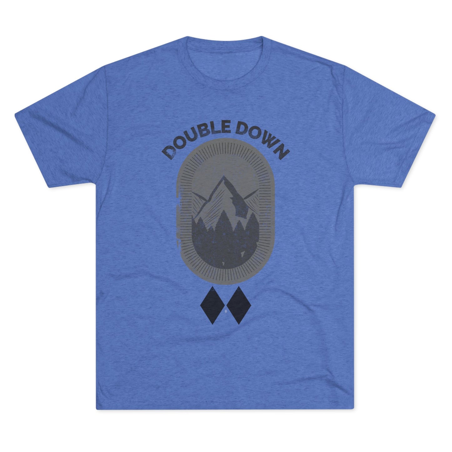 Double Down - Black Diamond Men's Athletic T-shirt