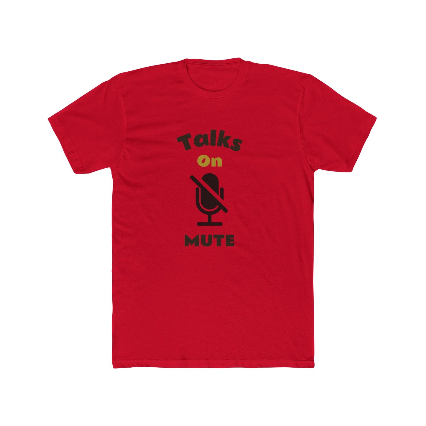 Talks on Mute Men's Athletic T-shirt - Wear it proudly!