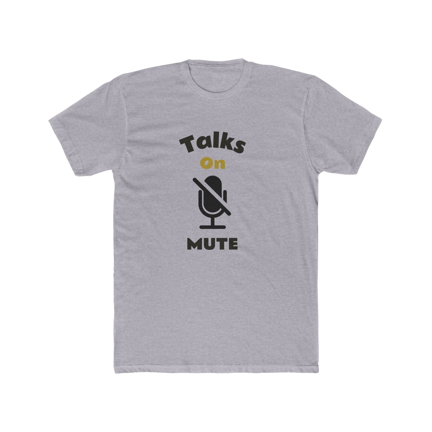 Talks on Mute Men's Athletic T-shirt - Wear it proudly!