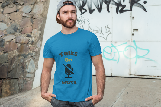 Talks on Mute Men's Athletic T-shirt - Wear it proudly!